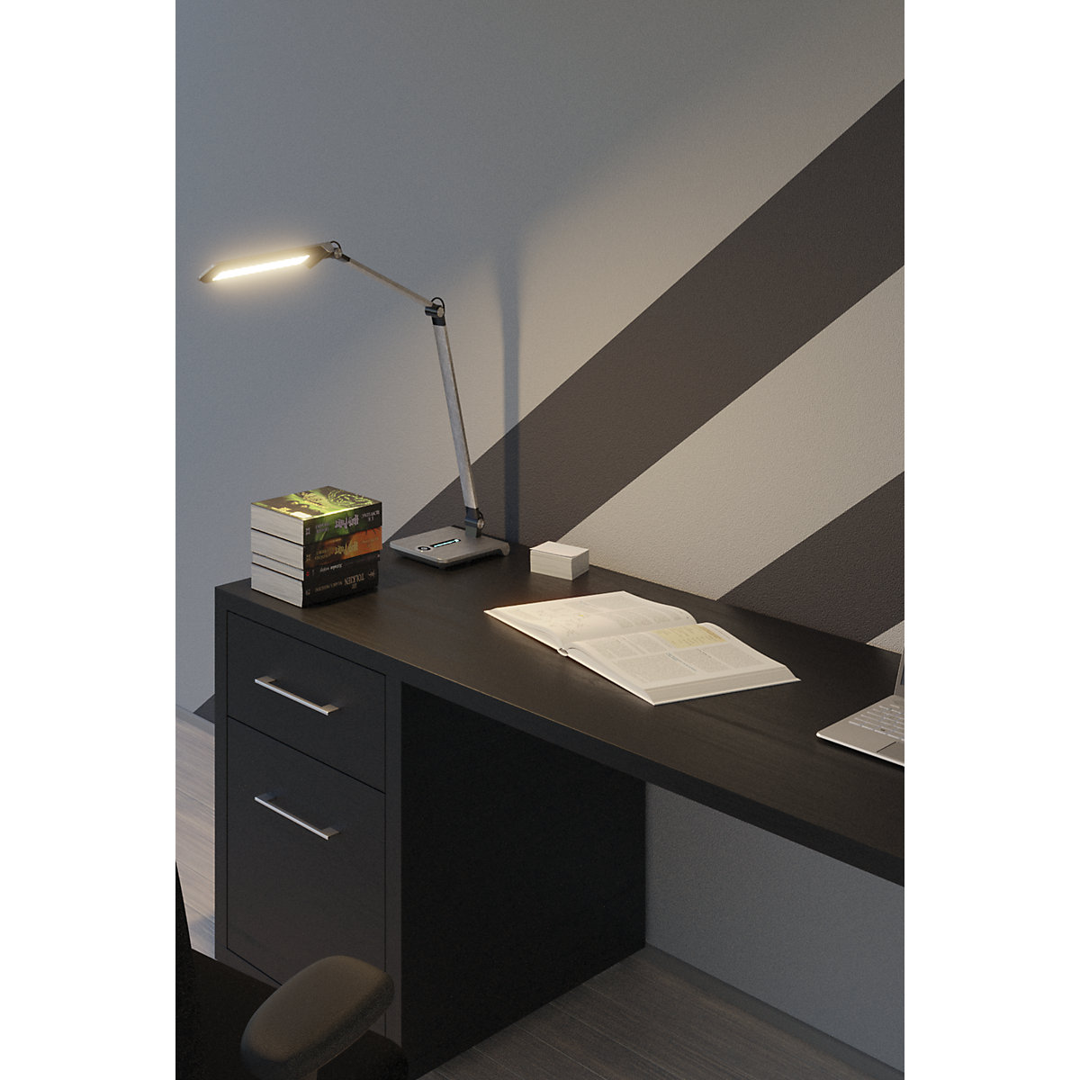 Lampe de table à diodes LED WAVE – Hansa (Illustration du produit 4)-3