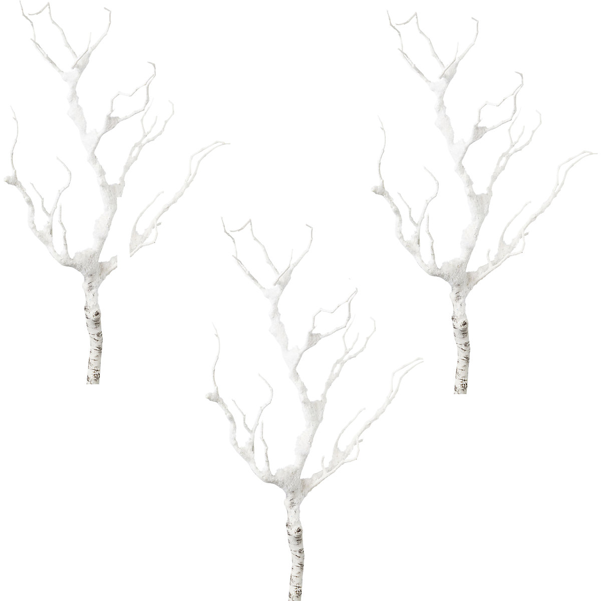 Branche décorative avec neige