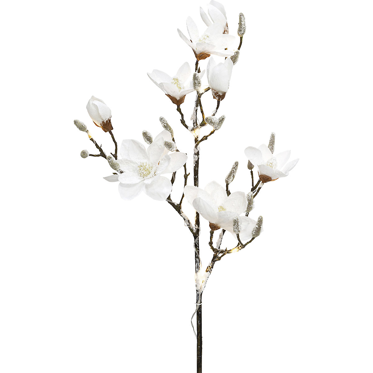 Magnolia enneigé avec 15 diodes LED (Illustration du produit 3)-2