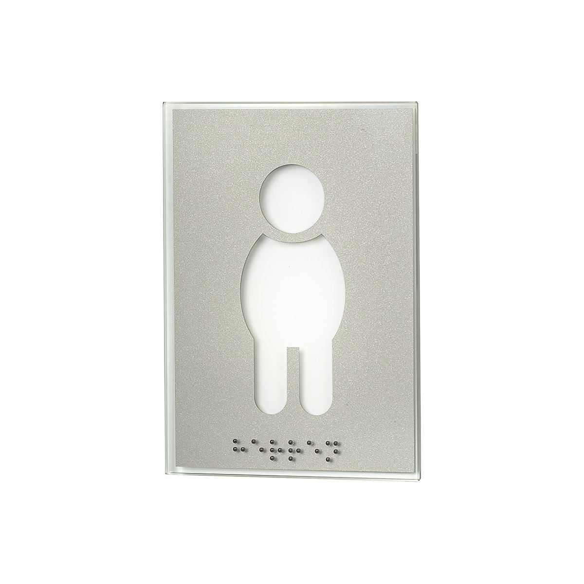 Plaque de porte pictogramme WC, en braille (Illustration du produit 4)-3