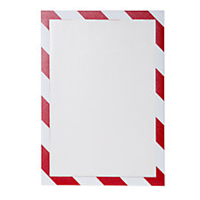 cadre rouge / blanc, lot de 10