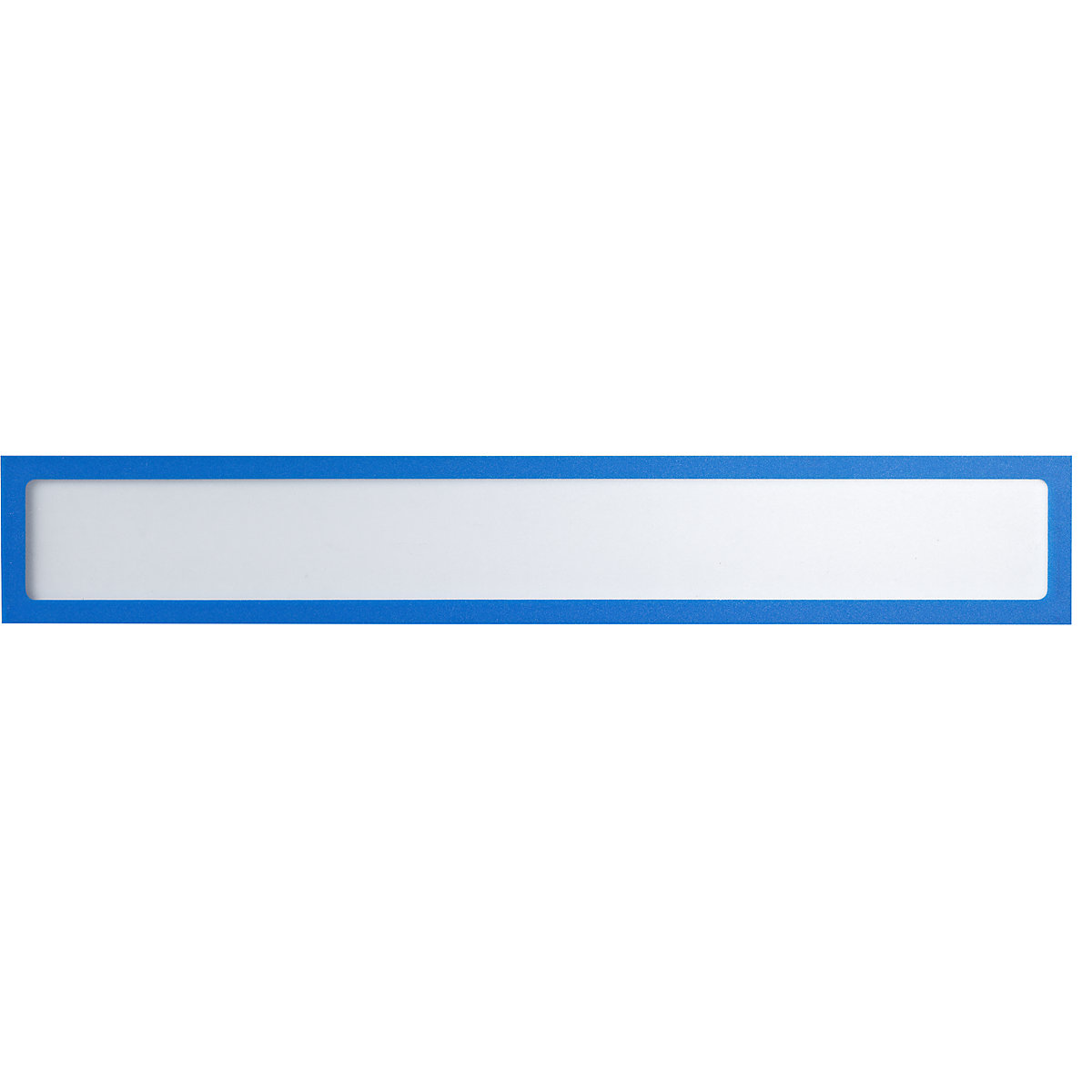Pochette info magnétique – eurokraft basic, pour inscriptions personnalisées, format A3 horizontal / A2 vertical, 435 x 60 mm, cadre bleu, lot de 10-6