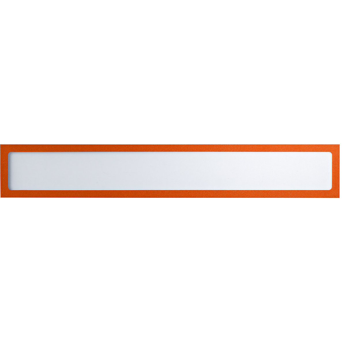 Pochette info magnétique – eurokraft basic, pour inscriptions personnalisées, format A3 horizontal / A2 vertical, 435 x 60 mm, cadre orange, lot de 10-8