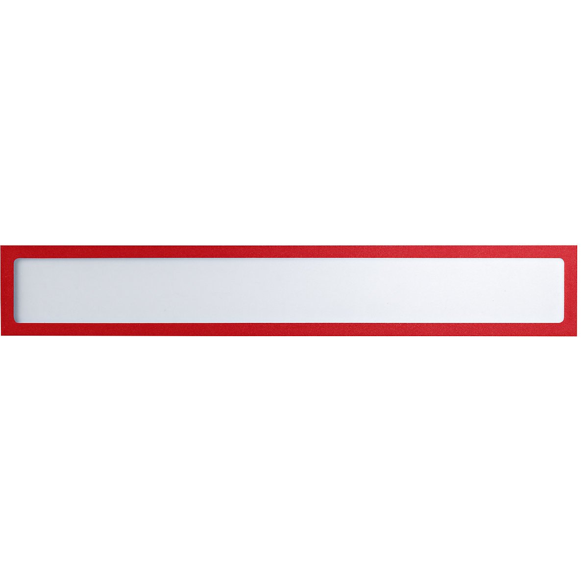 Pochette info magnétique – eurokraft basic, pour inscriptions personnalisées, format A3 horizontal / A2 vertical, 435 x 60 mm, cadre rouge, lot de 10-5