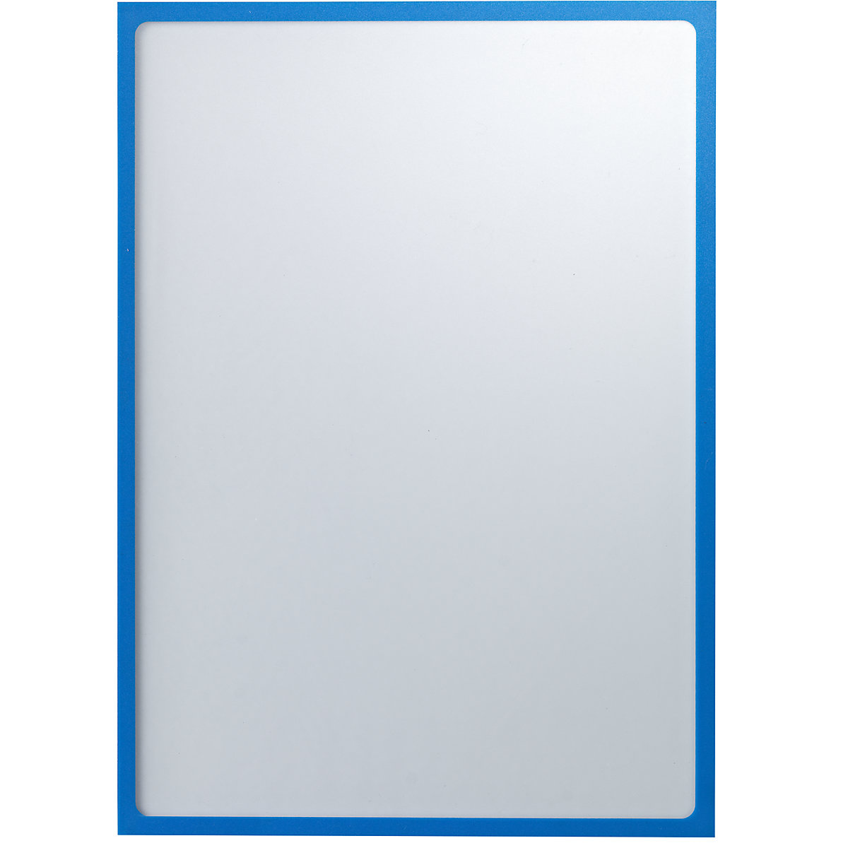 EUROKRAFTbasic – Pochette info magnétique, format A3, l x h 312 x 435 mm, cadre bleu, lot de 10