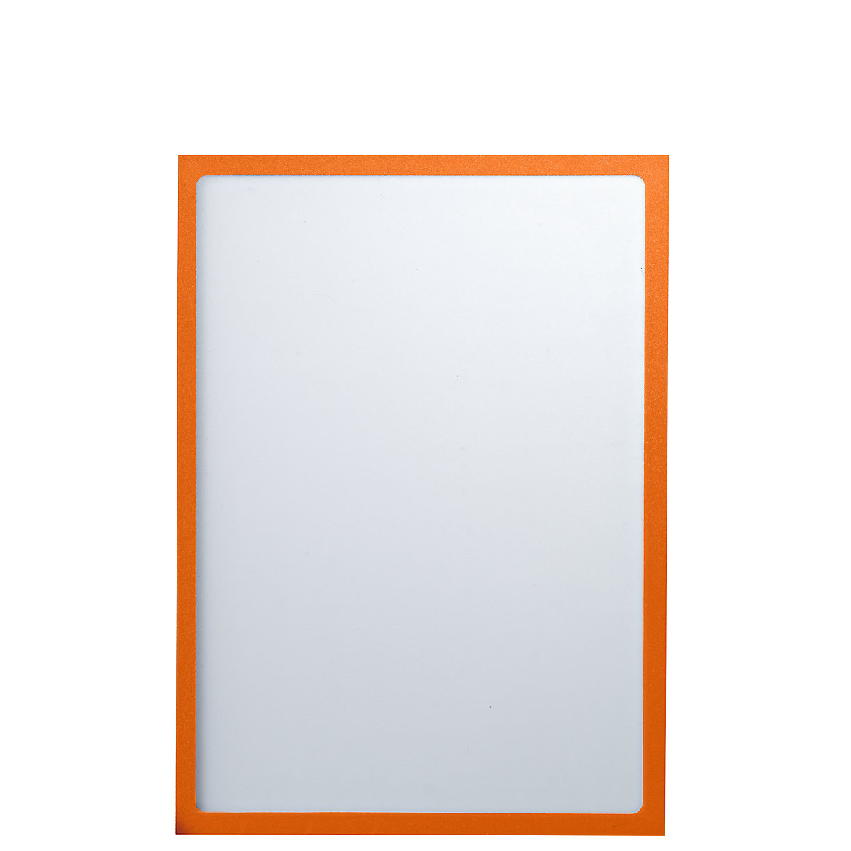 EUROKRAFTbasic – Pochette info magnétique, format A4, l x h 225 x 312 mm, cadre orange, lot de 30