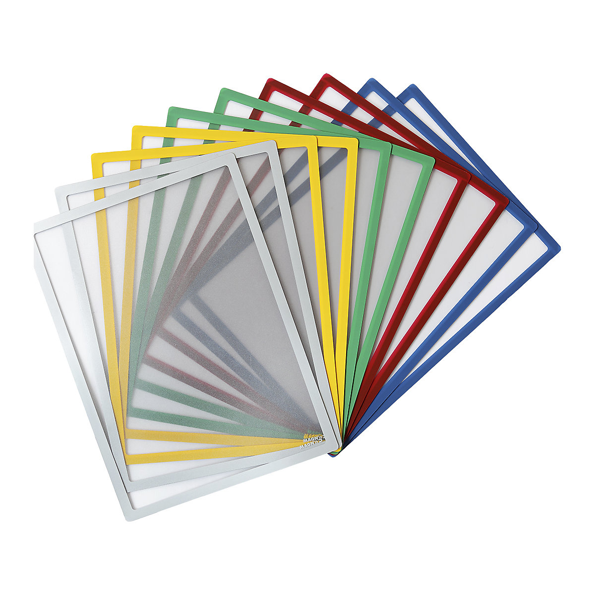 Pochette magnétique porte-documents: cadre coloré