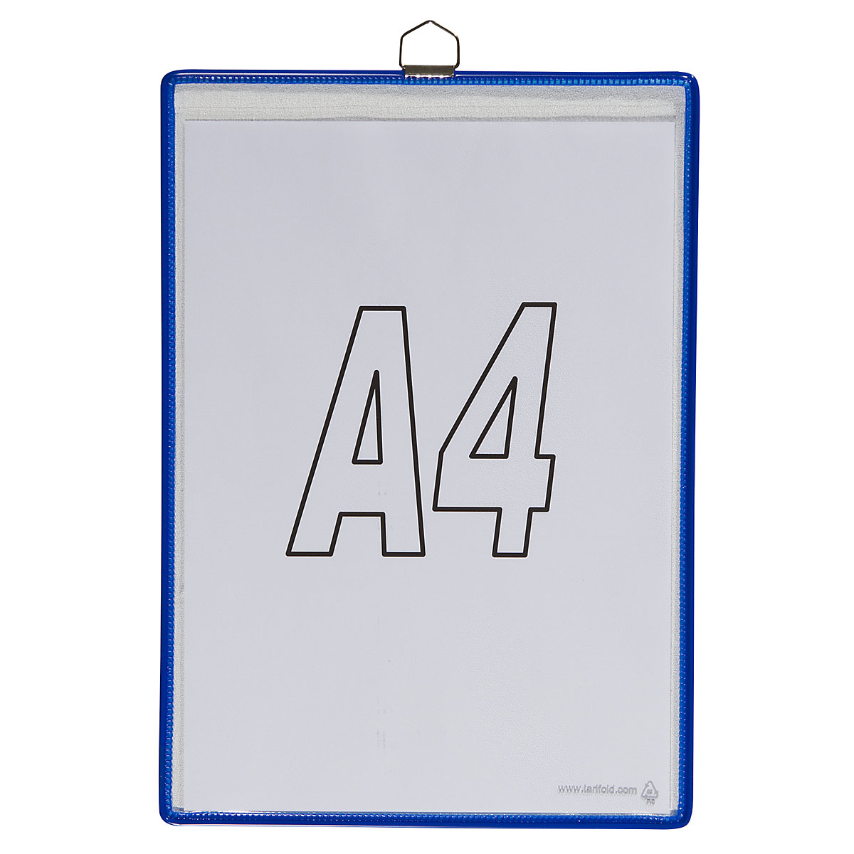 Pochette transparente à accrocher – Tarifold, pour format A4, coloris bleu, lot de 10-4