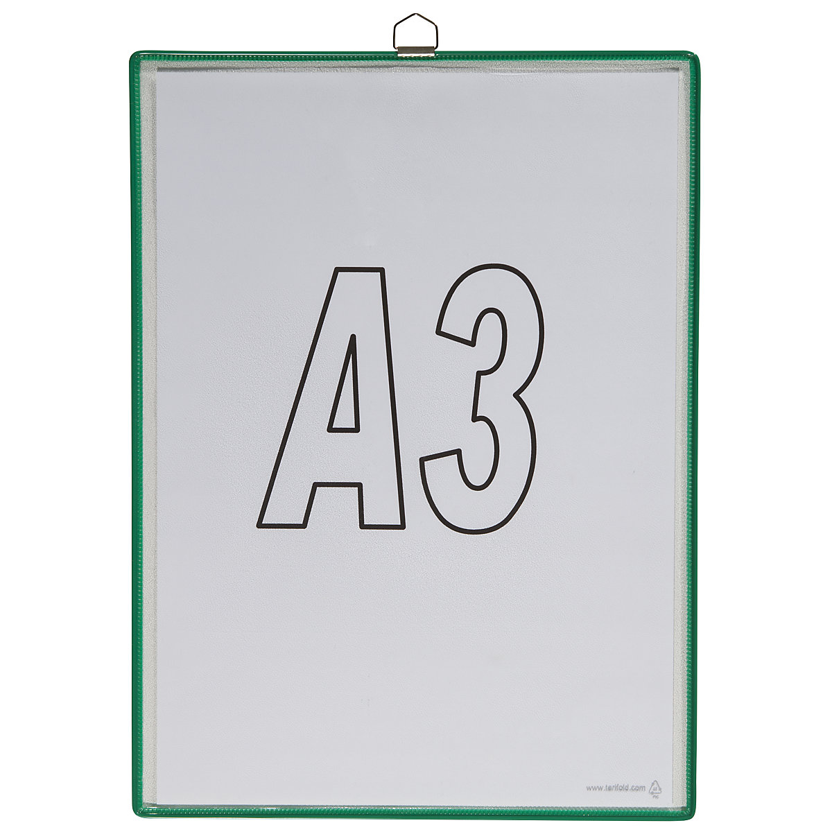 Pochette transparente à accrocher – Tarifold, pour format A3, coloris vert, lot de 10-3