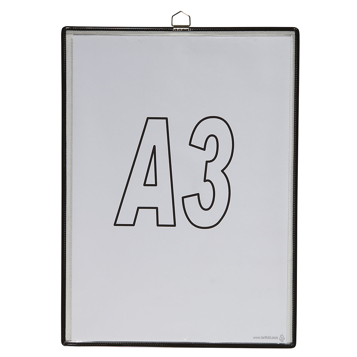 Pochette transparente à accrocher – Tarifold, pour format A3, coloris noir, lot de 10-4