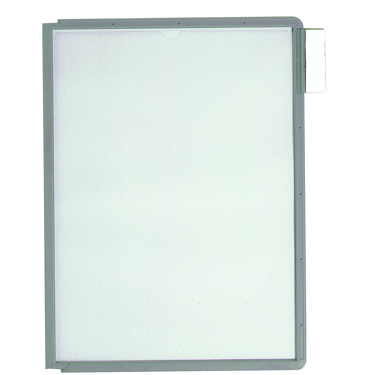 Pochette transparente avec cadre plastique – DURABLE, pour format A4, lot de 10, gris
