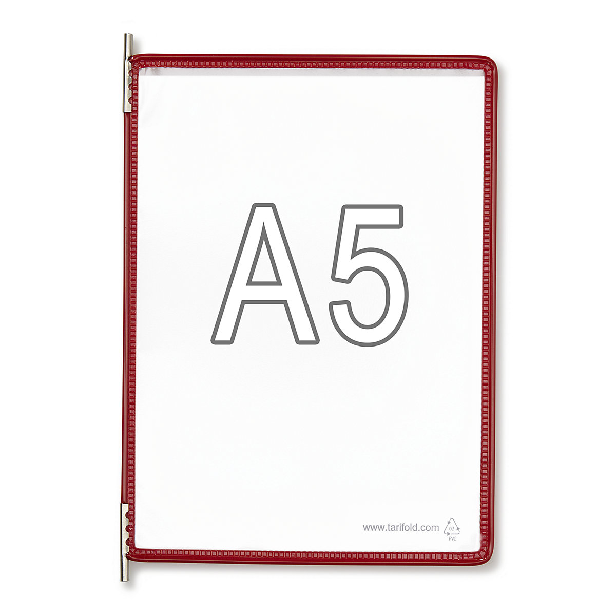 Pochette transparente – Tarifold, lot de 10, pour format A5, rouge-7