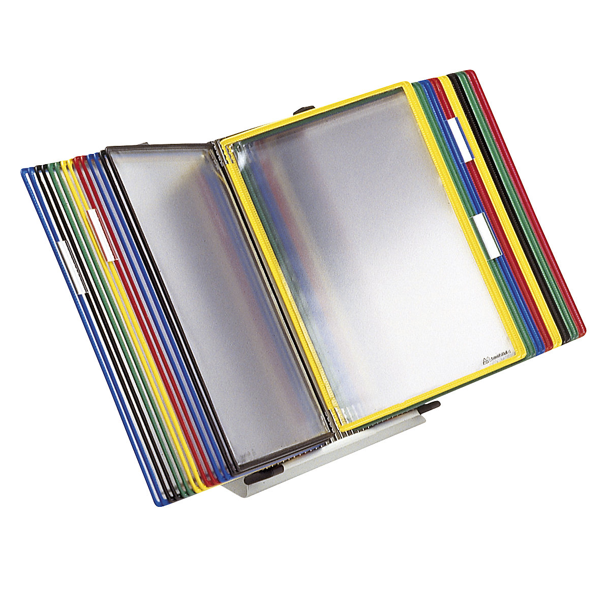 Pupitre de table pour pochettes transparentes – Tarifold, set complet, avec 30 pochettes transparentes A4, 1 pièce et +-8