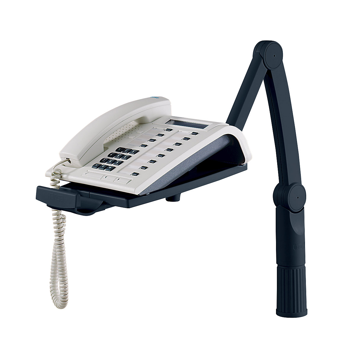 Exacompta Telescophone - Support pivotant pour téléphone - gris