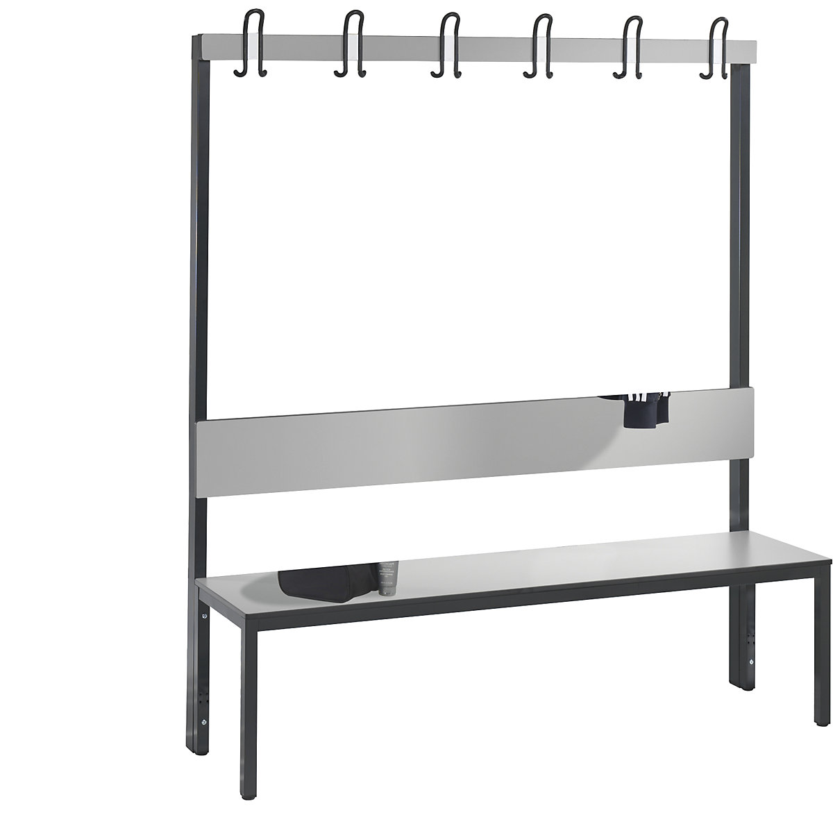 Banc de vestiaire COMFORT simple face – C+P (Illustration du produit 2)-1