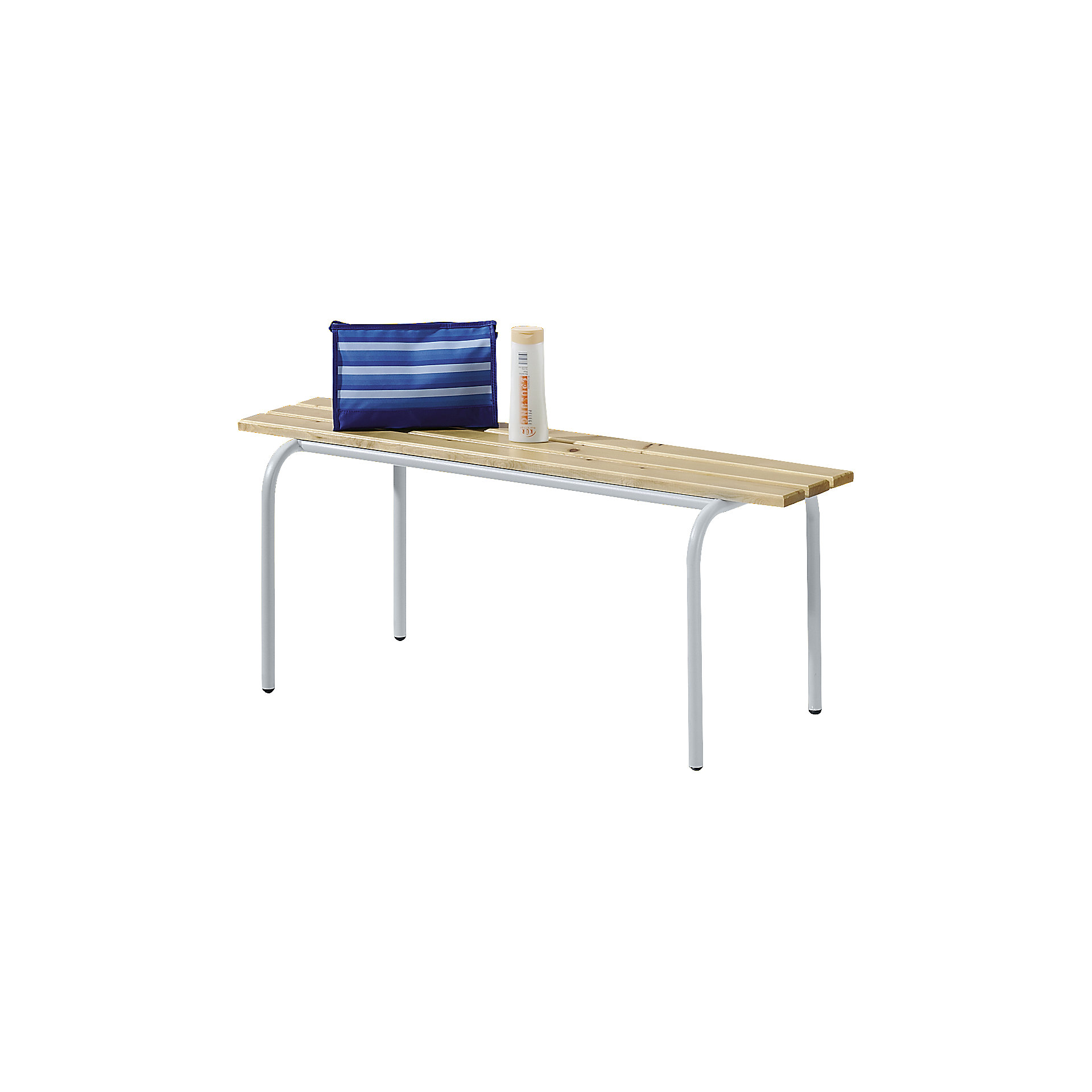 Banc Vestiaire 150x42x40cm En Hêtre Massif | Pour Salle De Sport, Piscine | Avec Porte-Manteaux