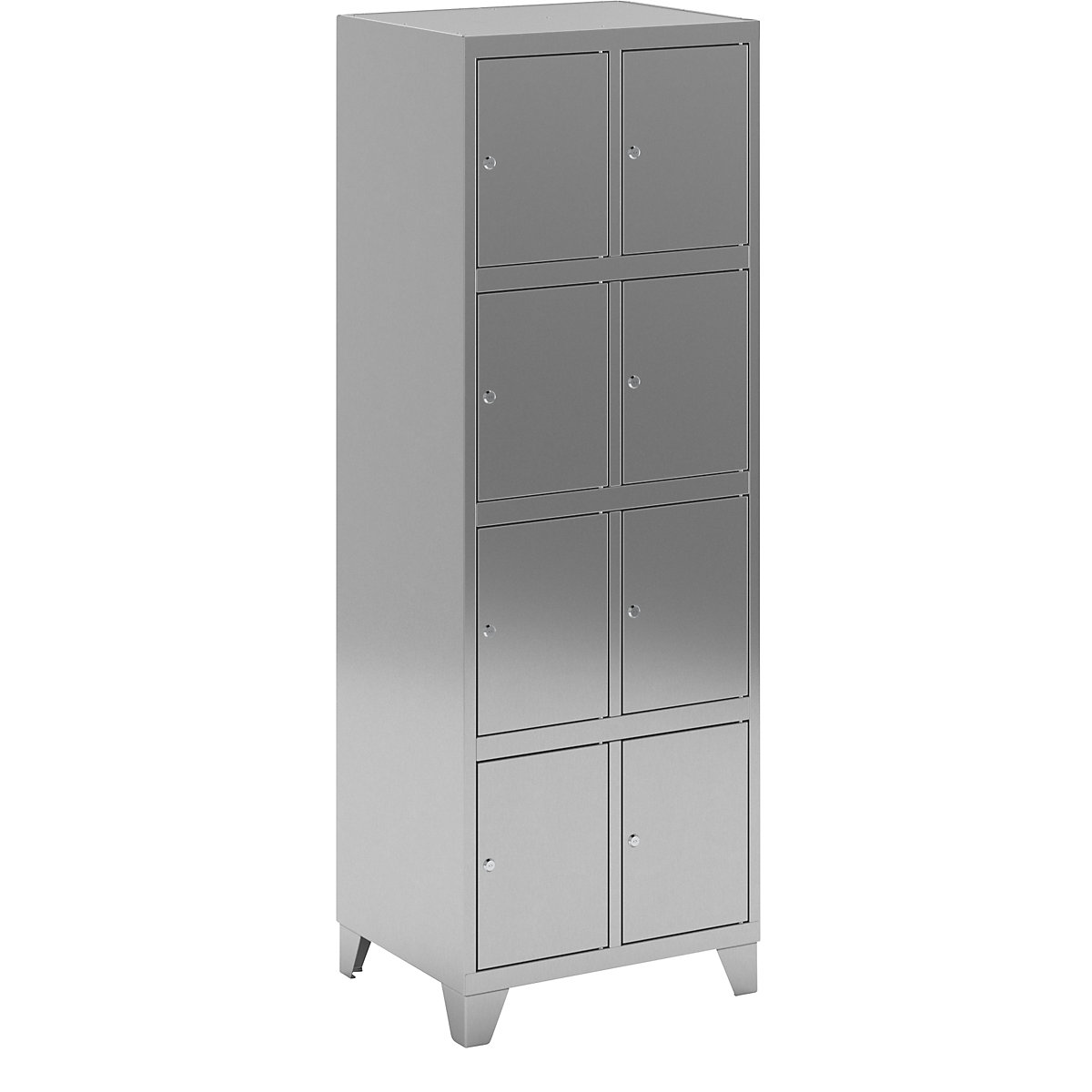 Armoire à quatre casiers en inox