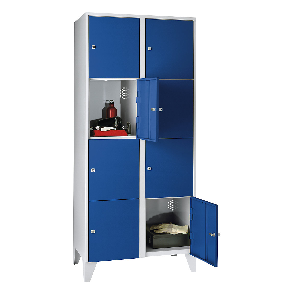 Armoire à quatre casiers verrouillables Munich &ndash; Wolf