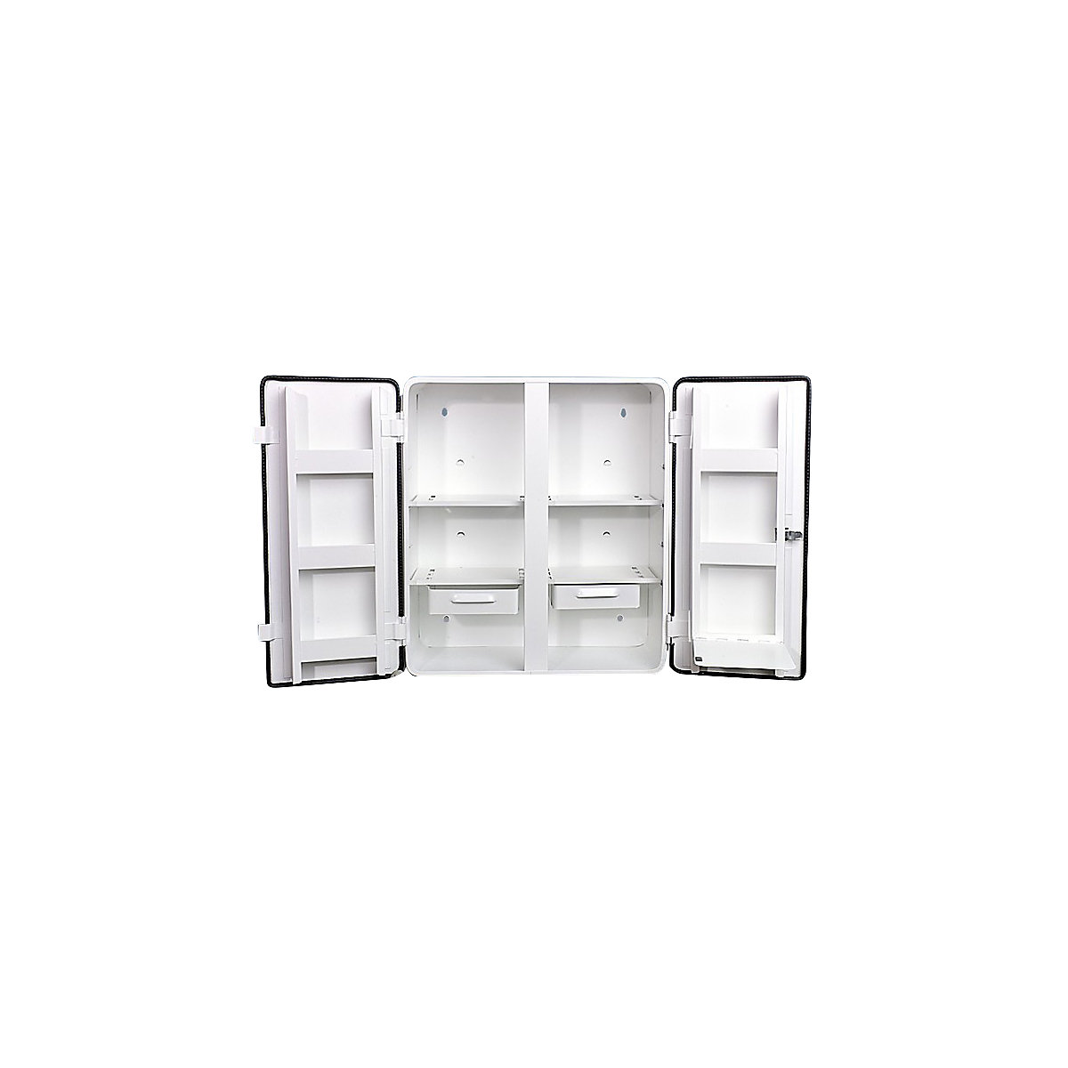 SÖHNGEN – Armoire à pharmacie conforme à la norme DIN 13169, à 2 portes, blanc, h x l x p 462 x 404 x 170 mm, sans contenu