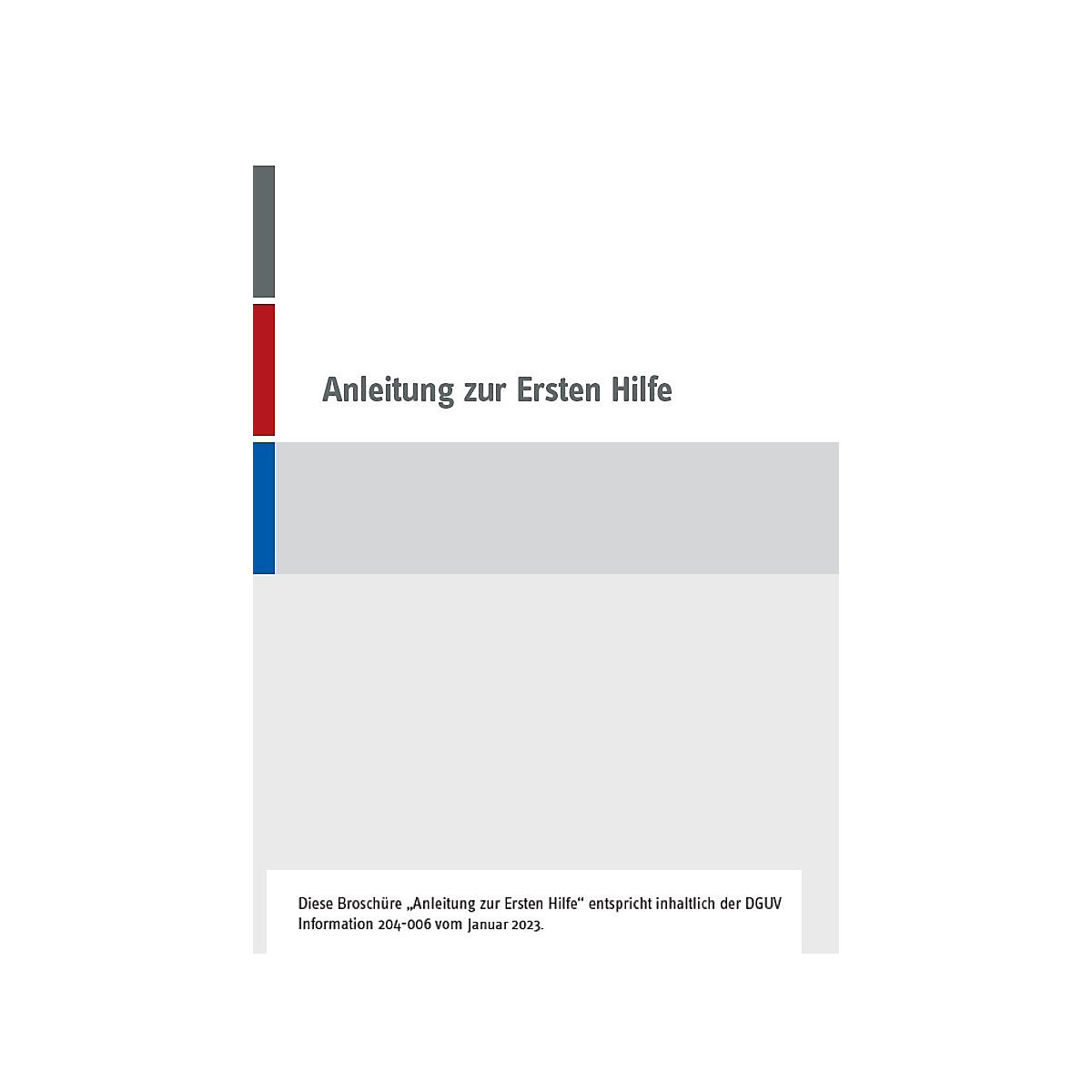 Brochure de premiers secours