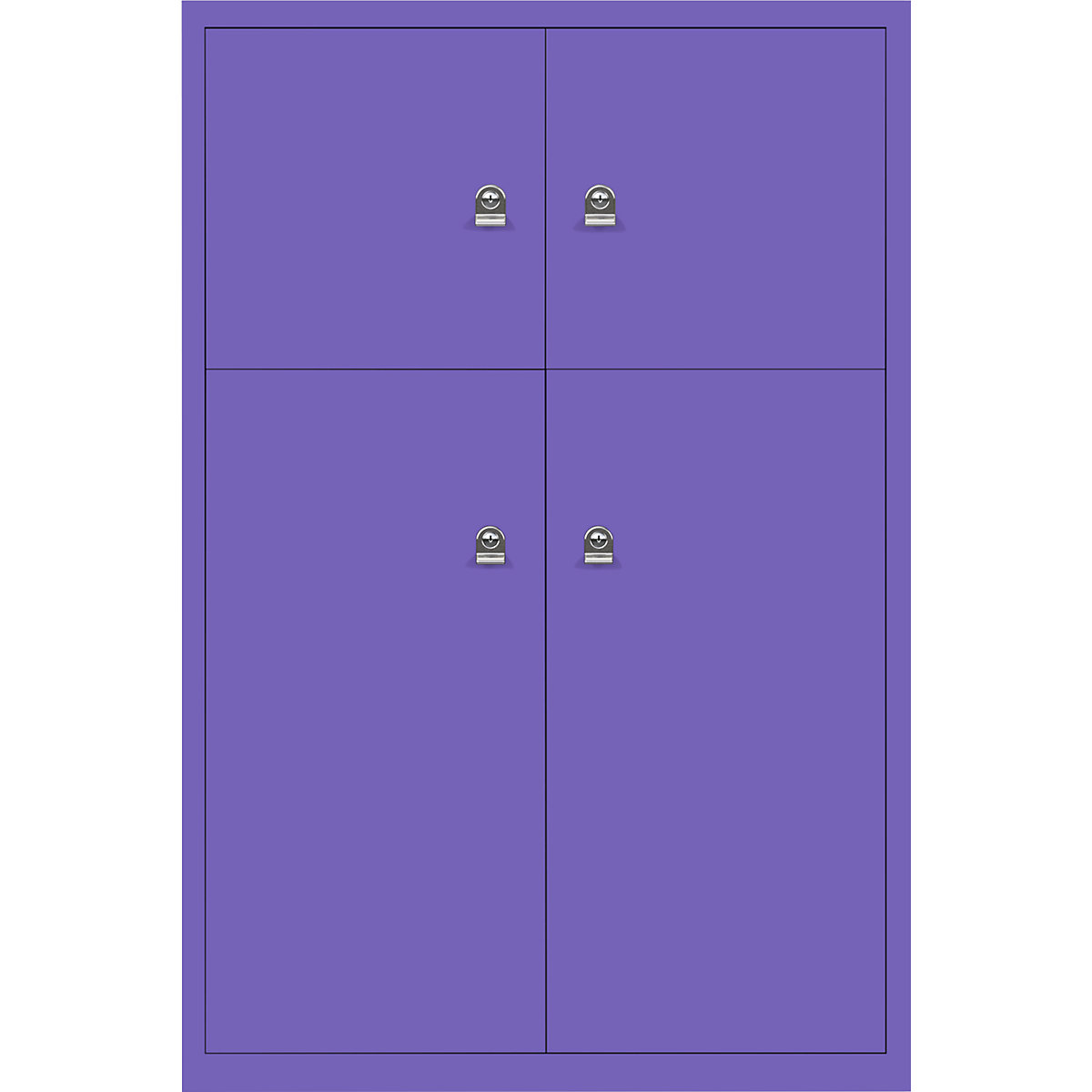 Armoire à casiers LateralFile™ – BISLEY, 4 casiers, hauteur 2 x 375 mm, 2 x 755 mm, parme-30