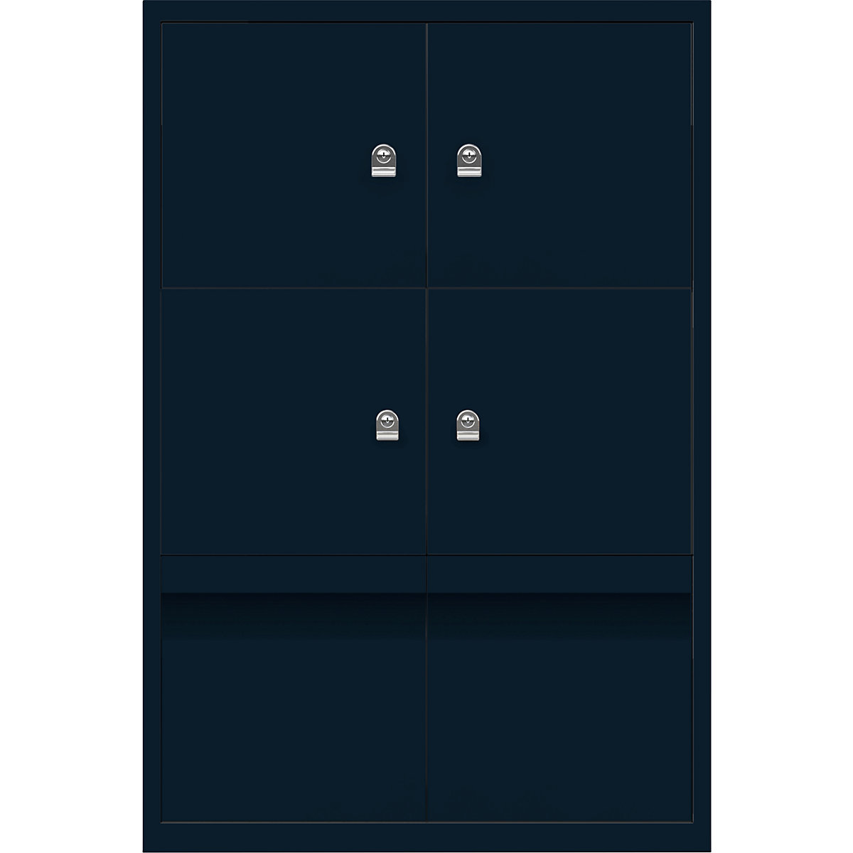 Armoire à casiers LateralFile™ – BISLEY, 4 casiers et 2 tiroirs hauteur 375 mm, prusse-16