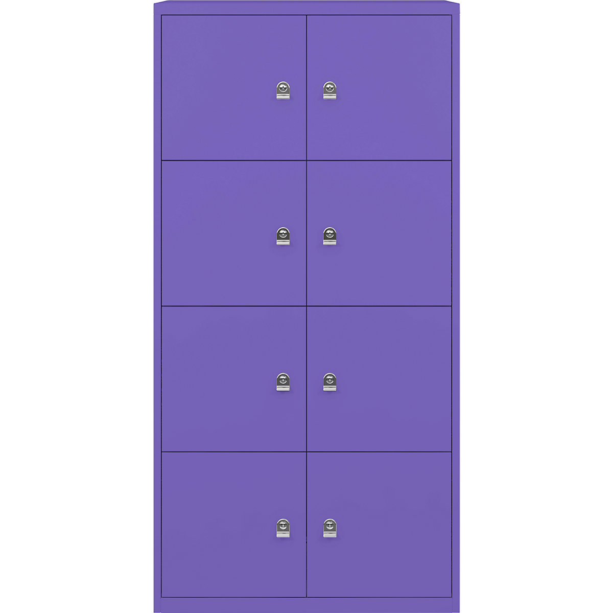 Armoire à casiers LateralFile™ – BISLEY, 8 casiers hauteur 375 mm, parme-30