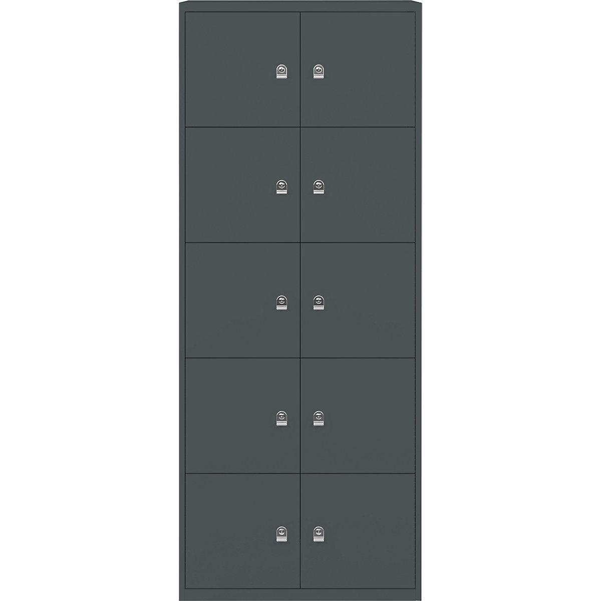 Armoire à casiers LateralFile™ – BISLEY, 10 casiers hauteur 375 mm, anthracite-32