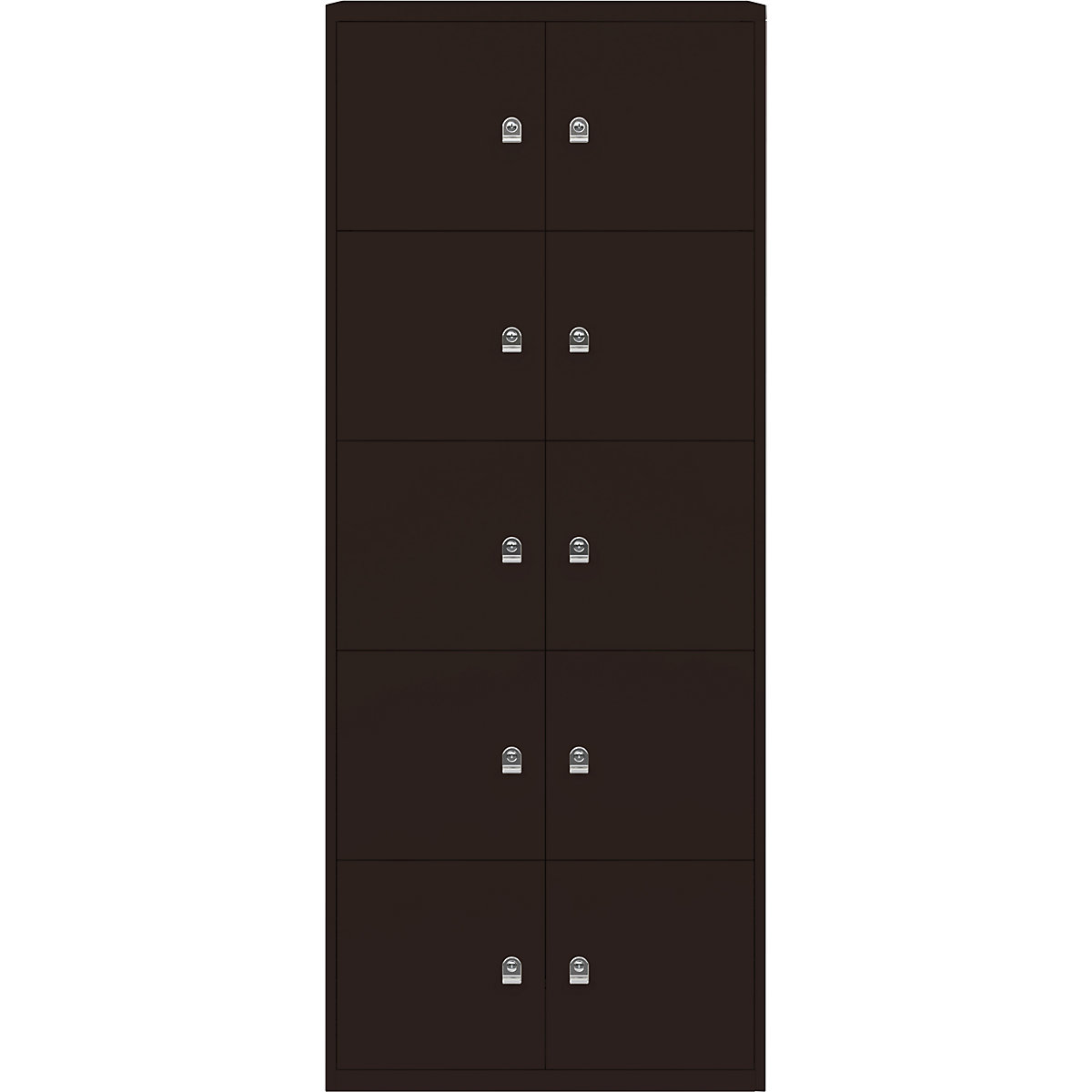 Armoire à casiers LateralFile™ – BISLEY, 10 casiers hauteur 375 mm, brun sépia-9
