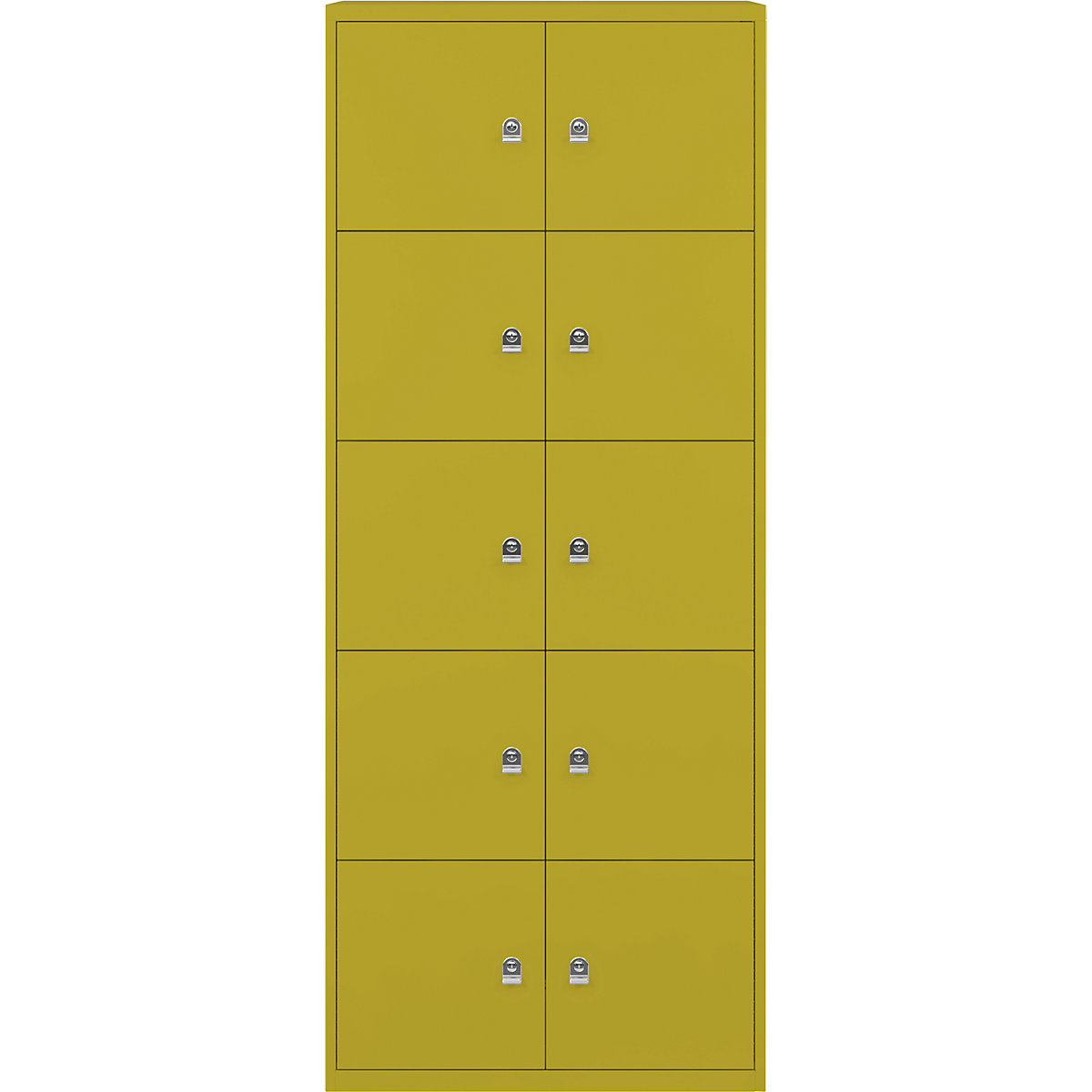 Armoire à casiers LateralFile™ – BISLEY, 10 casiers hauteur 375 mm, vérâtre-2