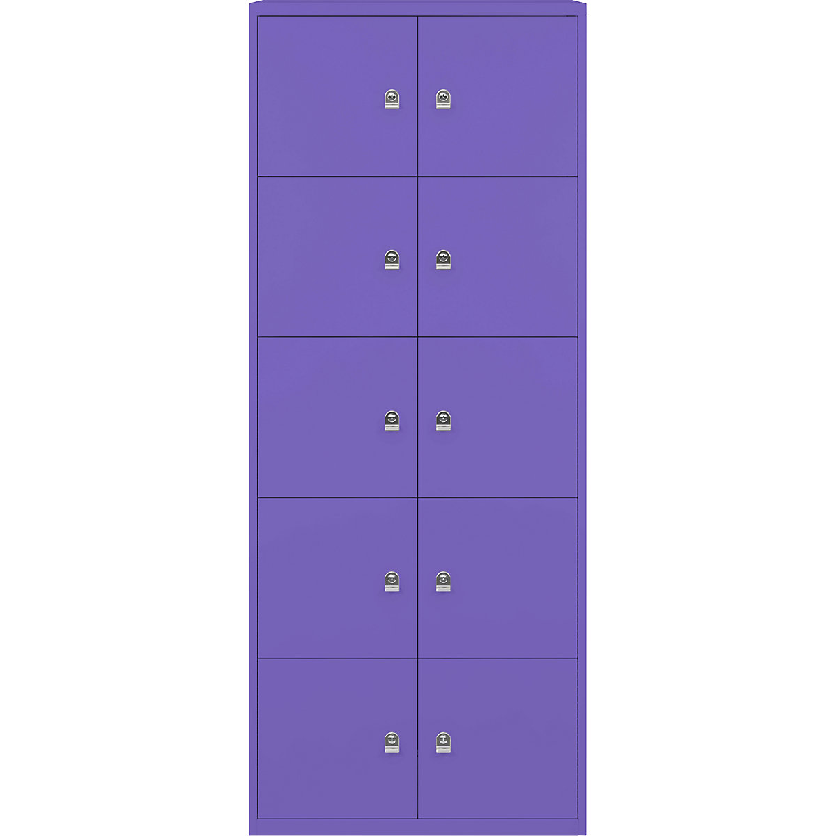 Armoire à casiers LateralFile™ – BISLEY, 10 casiers hauteur 375 mm, parme-24