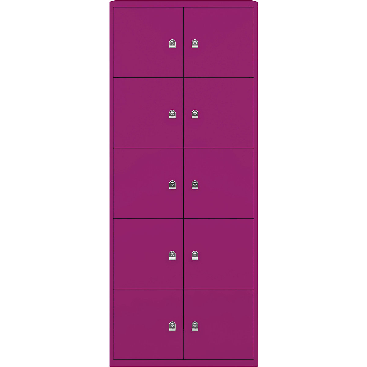 Armoire à casiers LateralFile™ – BISLEY, 10 casiers hauteur 375 mm, fuchsia-7