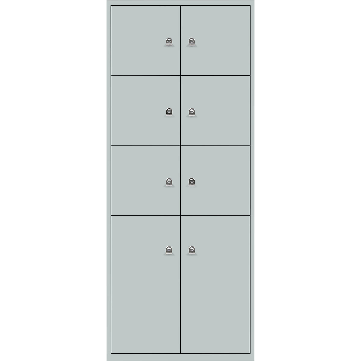 Armoire à casiers LateralFile™ – BISLEY, 8 casiers, hauteur 6 x 375 mm, 2 x 755 mm, argent-22