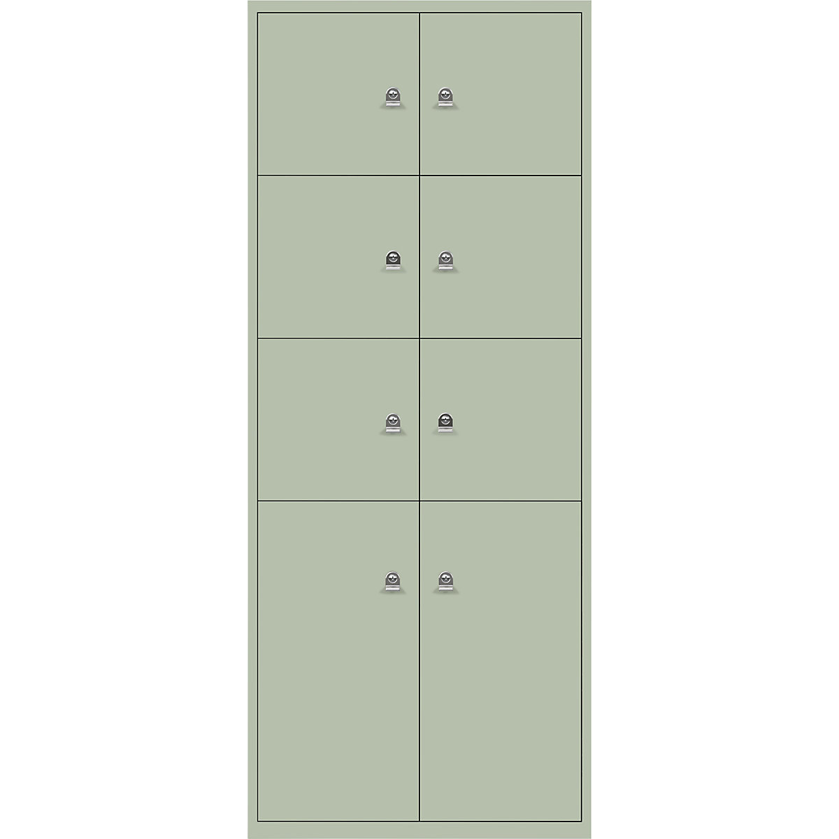 Armoire à casiers LateralFile™ – BISLEY, 8 casiers, hauteur 6 x 375 mm, 2 x 755 mm, regent-18