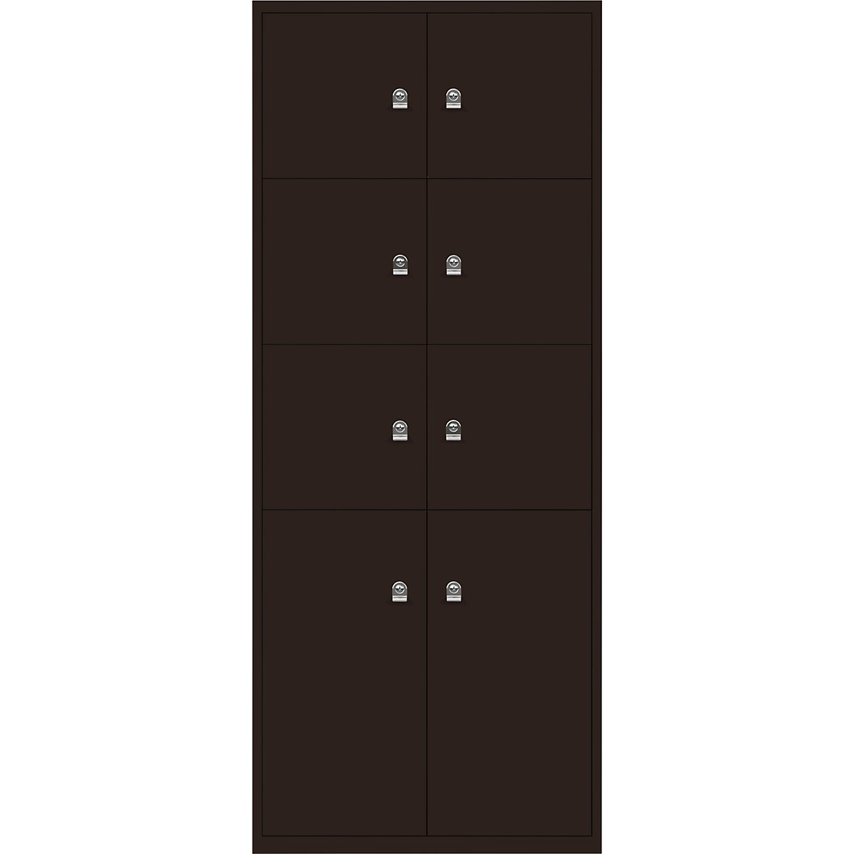 Armoire à casiers LateralFile™ – BISLEY, 8 casiers, hauteur 6 x 375 mm, 2 x 755 mm, brun sépia-23