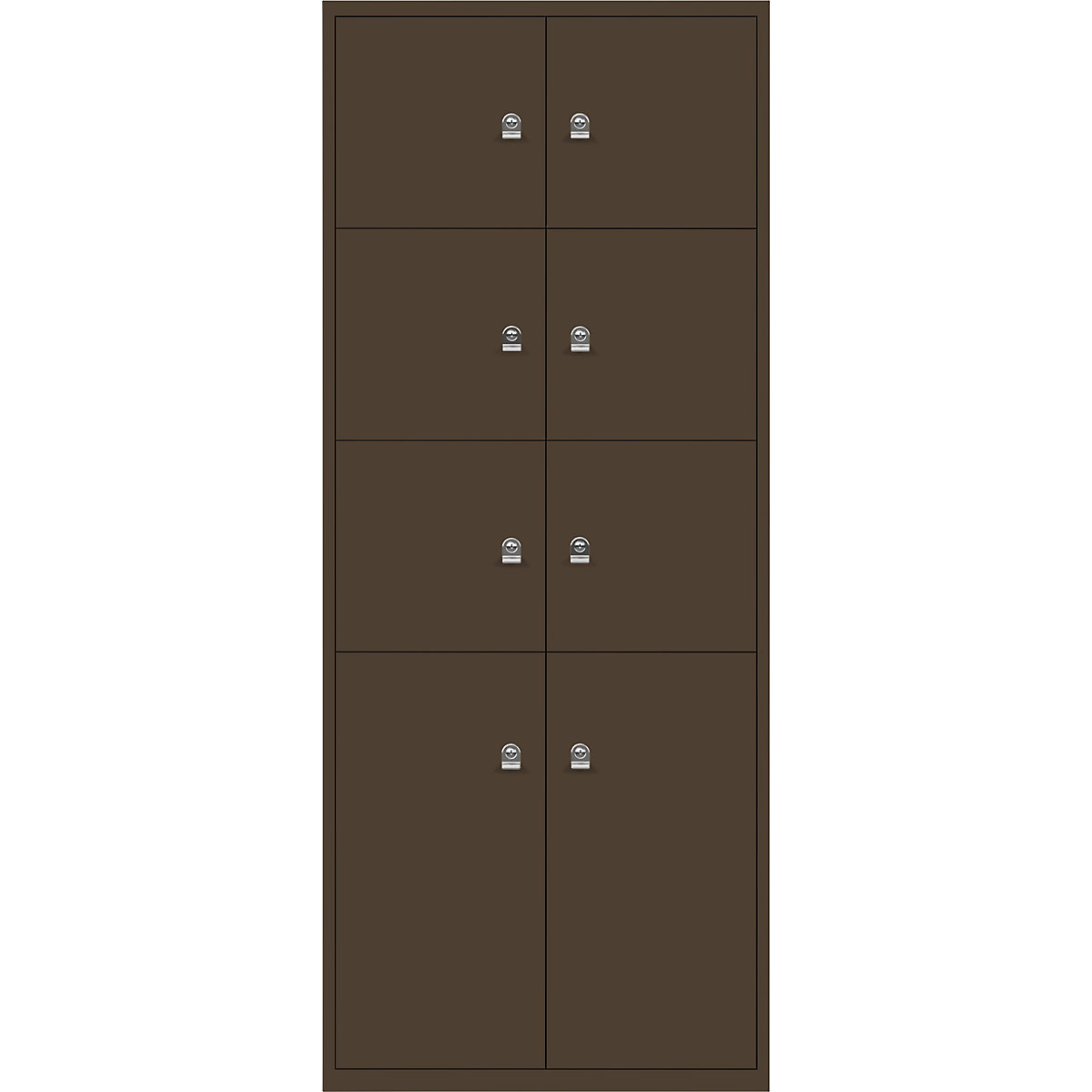 Armoire à casiers LateralFile™ – BISLEY, 8 casiers, hauteur 6 x 375 mm, 2 x 755 mm, couleur café-24