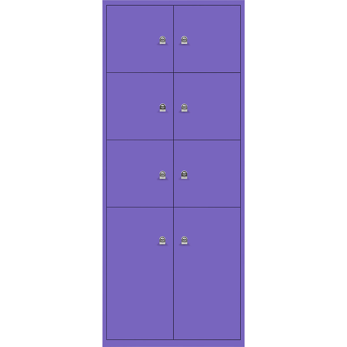 Armoire à casiers LateralFile™ – BISLEY, 8 casiers, hauteur 6 x 375 mm, 2 x 755 mm, parme-13