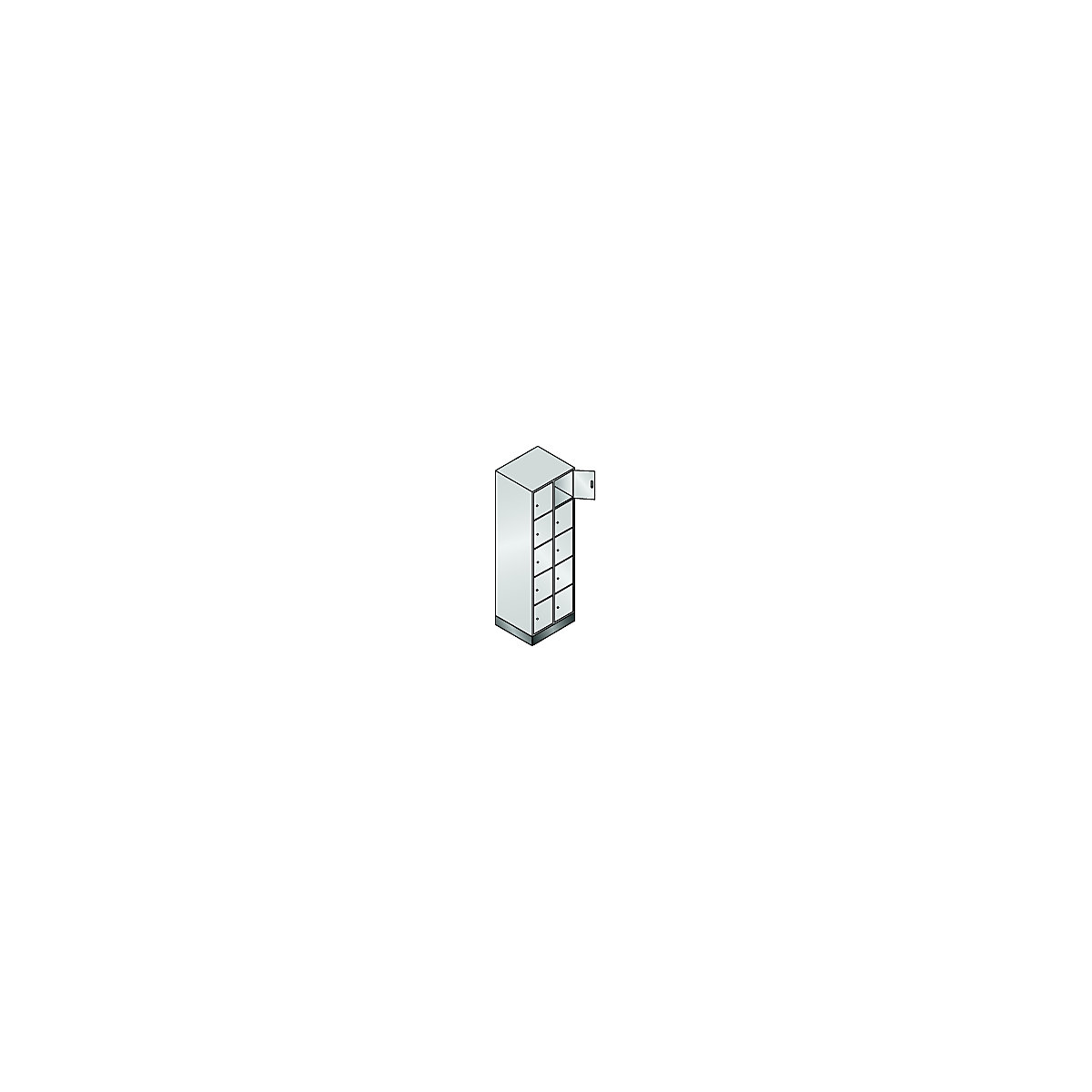 Armoire à casiers sur socle CLASSIC – C+P (Illustration du produit 3)-2