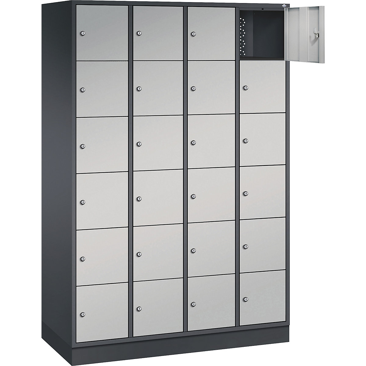 Vestiaire multicases en acier INTRO, casiers hauteur 285 mm – C+P (Illustration du produit 32)-31
