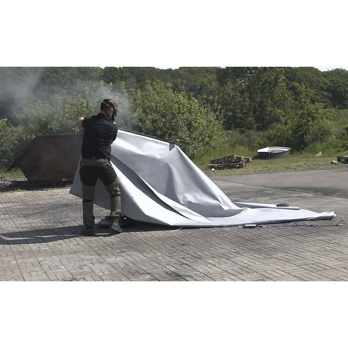 Pătură de protecție împotriva incendiilor de baterii Li-ion STANDARD – VLITEX (Imagine produs 5)-4