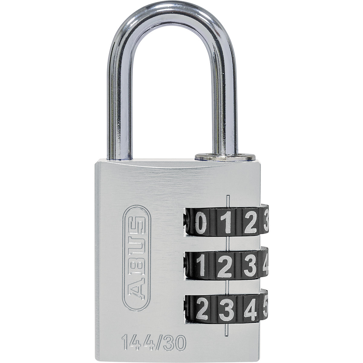 ABUS – Lacăt cu cifru, aluminiu, 144/30 Lock-Tag, amb. 6 buc., argintiu