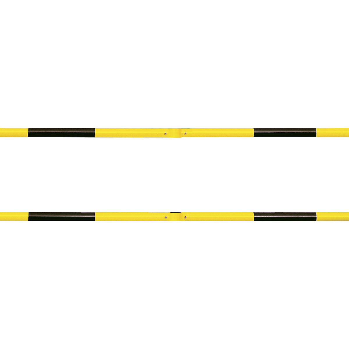 Sistem de parapet, țeavă transversală Ø 48 mm, galben/negru lungime 2000 mm