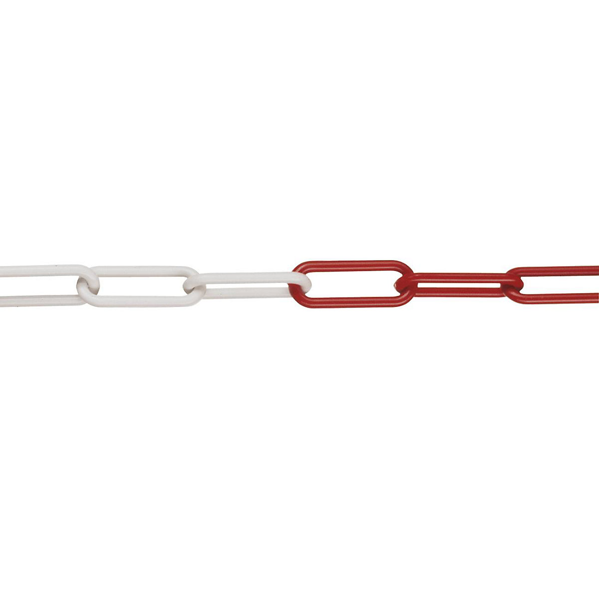 Lanț colorat din nailon, amb. 50 m, roșu / alb