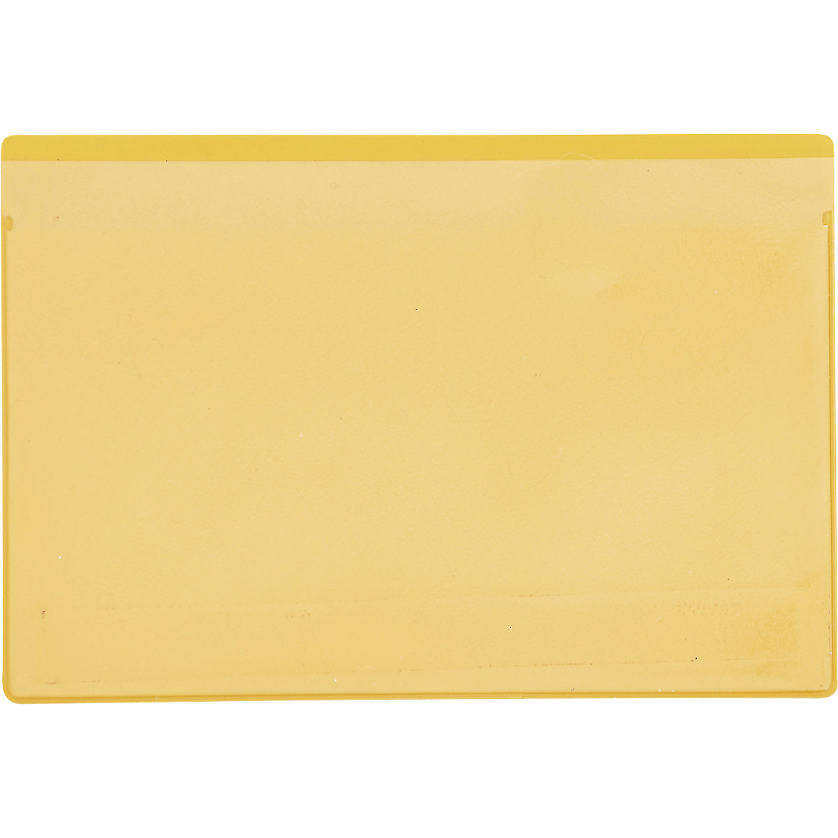 Buzunare pentru etichete, amb. 50 buc., cu bandă magnetică, lăț. x î. 120 x 80 mm, galben-7