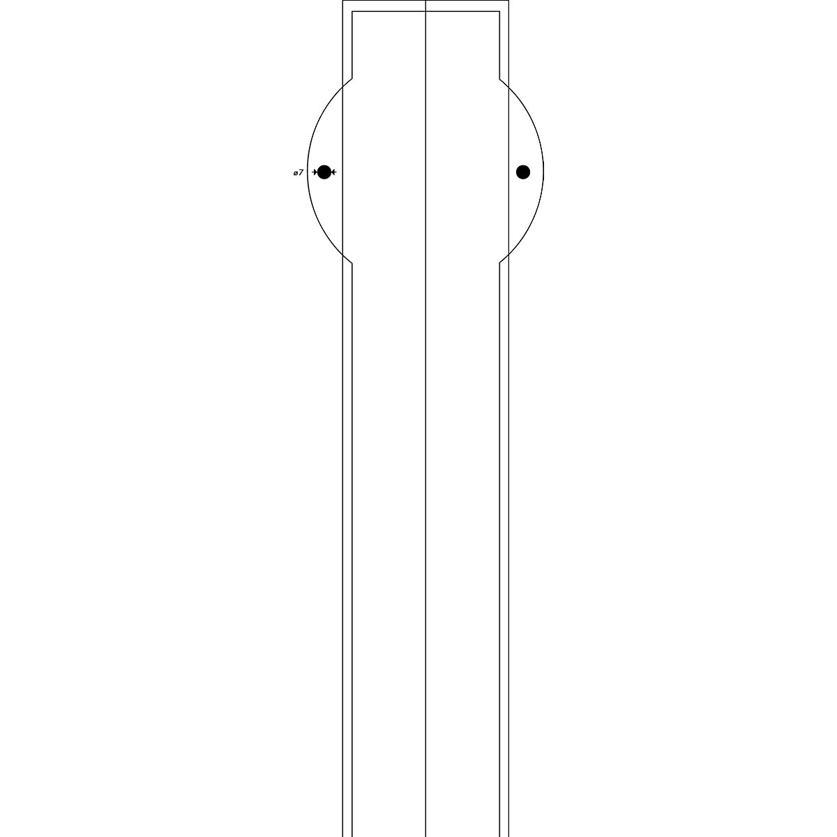 SHG – Protecție pentru colț Knuffi® cu șină de montaj (Imagine produs 13)