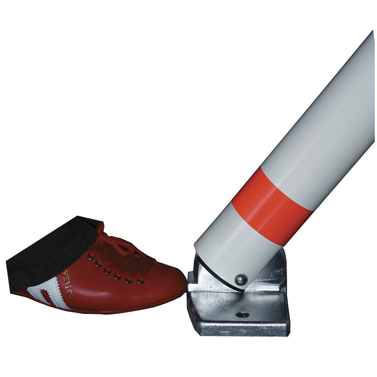 Stâlp de blocare, țeavă tubulară din aluminiu, cu încuietoare (Imagine produs 4)