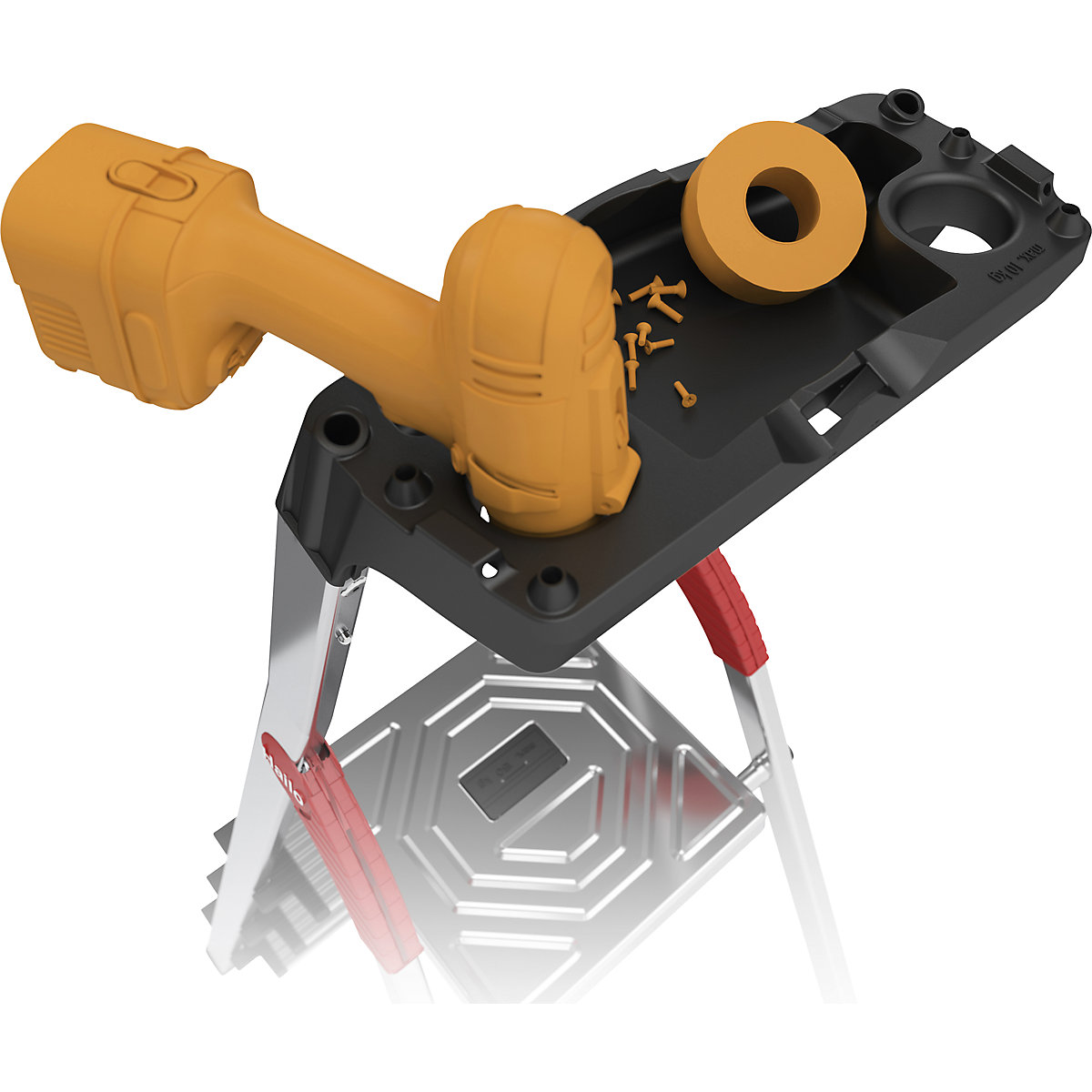 Alumínium lépcsőfokos állólétra StandardLine L60 – Hailo (Termék képe 4)-3