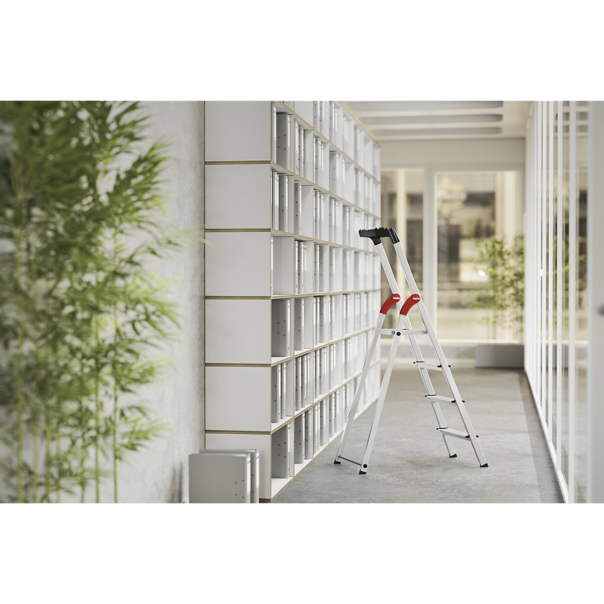 Alumínium lépcsőfokos állólétra StandardLine L60 – Hailo (Termék képe 7)-6