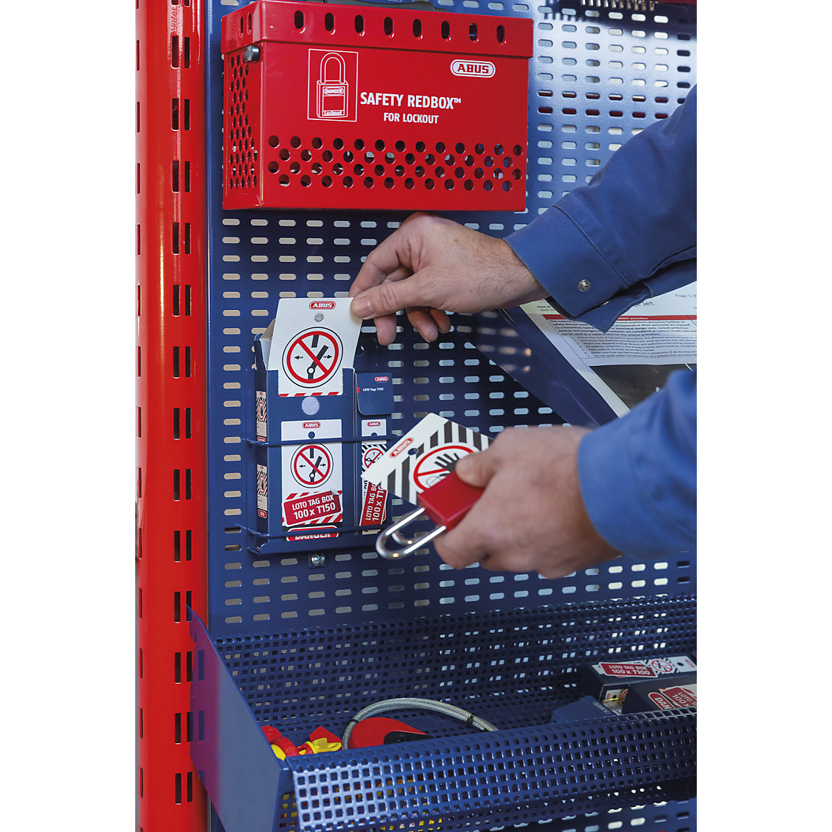 T100 LOTO figyelmeztetőtábla – ABUS (Termék képe 2)-1