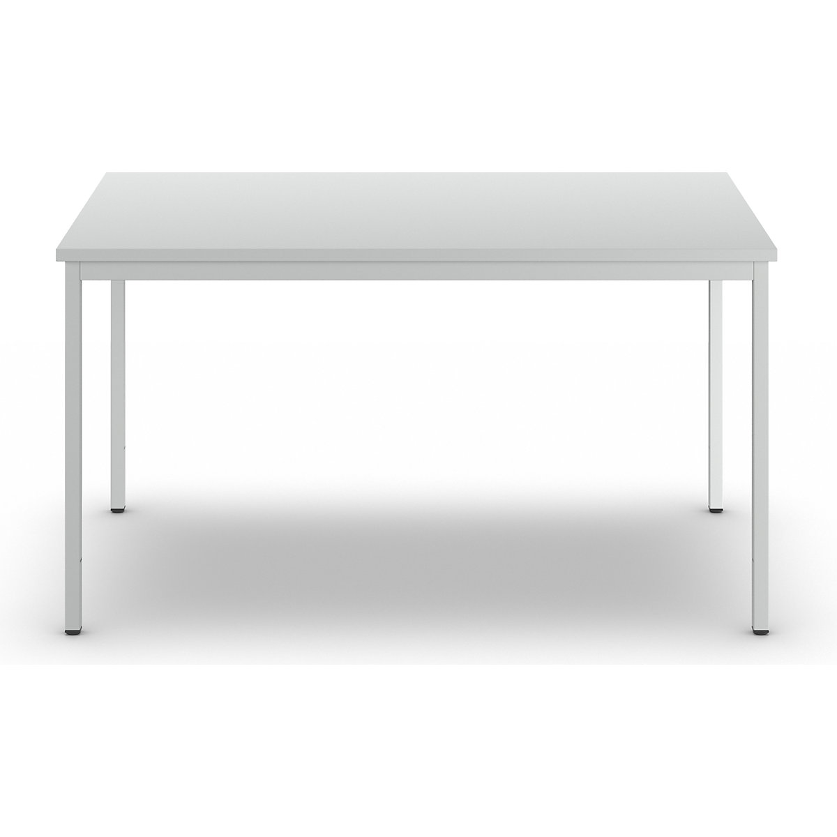 Művezetői íróasztal, világosszürke – eurokraft basic (Termék képe 4)-3